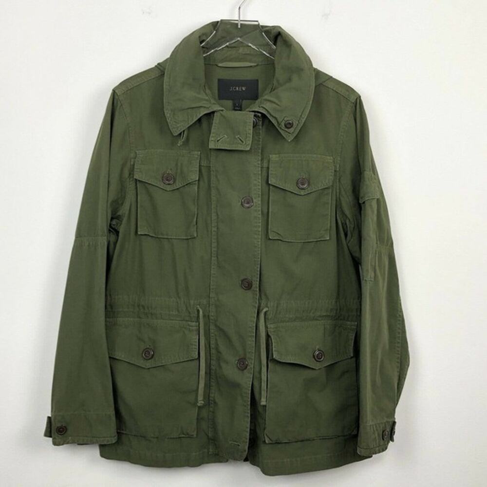 J. Crew XS Field Mechanic Jacket Green ASO Meghan Markle Favorite - Picture 9 of 10